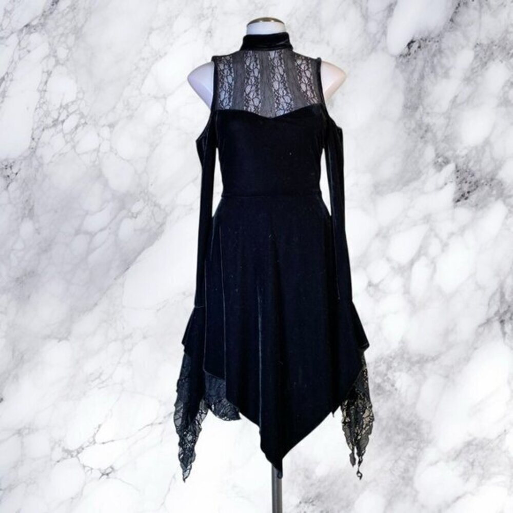 Killstar Moonstera Velvet Dress